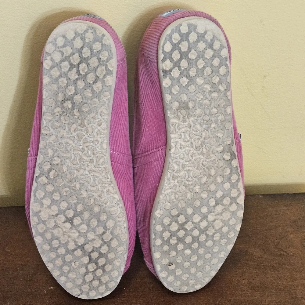 TOMS Alpargata Cloudbound Vintage Pink Corduroy Size 7
